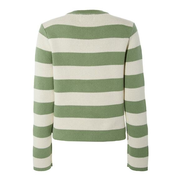 VELVET HEART Women's Stripe Cardigan Size S In Ivory Multi - Picture 2 of 15